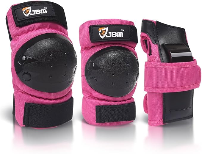 JBM Adult & Kids Knee Pads Elbow Pads and Wrist Guards for Inline Skating, Roller Skating, Skateboarding, Scootering-BubblyBeeBaby