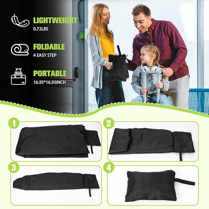 Car Seat Bags For Airplane Travel, Durable Carseat Cover For Air Travel Car Seat Travel Bag with Shoulder Straps and 2pcs Luggage Tags For Airplane-BubblyBeeBaby