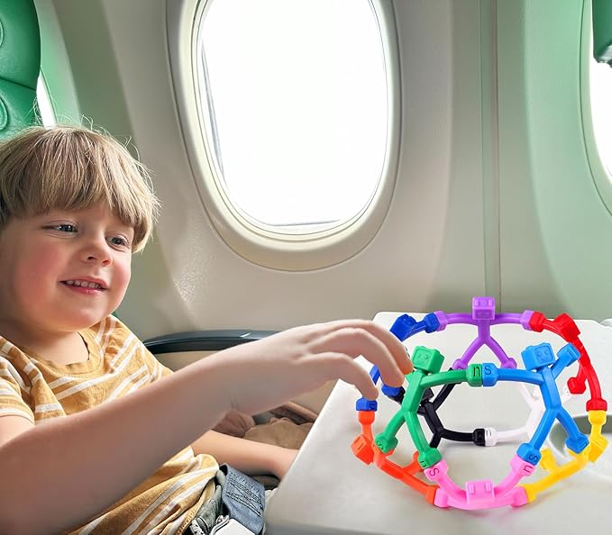 12 PCS Magnetic Travel Toys for Kids, Creative, Portable and Educational, Magnetic-People-Magnet-Men: Cute Robot & Funny Magnets, Small Fidget Toys for Classroom Prizes, Easter Egg Stuffers, Office-BubblyBeeBaby