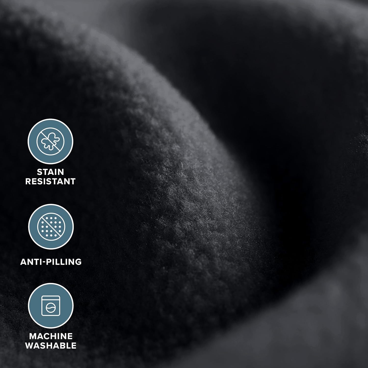 Bare Home Polar Fleece Blanket - Throw - Black - Warm & Cozy - Premium Fleece - Blanket for Bed, Sofa, Camping, Travel and Cold Nights - Lightweight (Throw, Black)