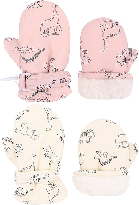 Toddler Gloves Kids Mittens Winter Warm Lined Fleece Gloves Waterproof Snow Baby Mitten for Boys Girls-BubblyBeeBaby
