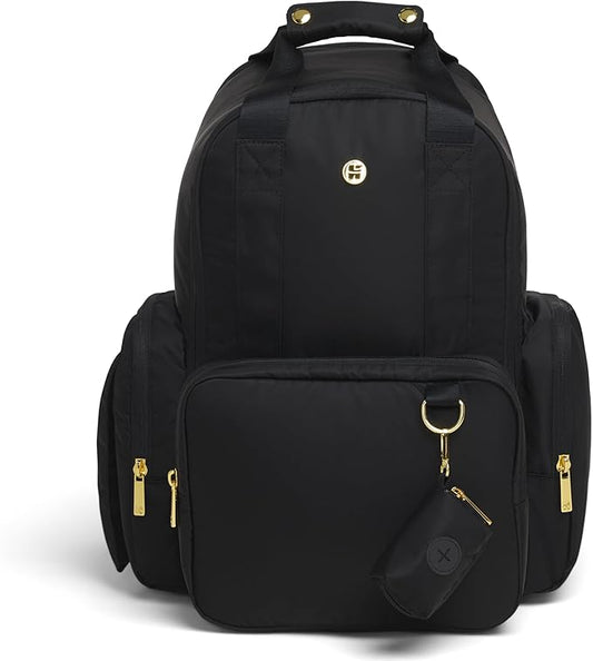 Huggies Signature Hug Pack Diaper Backpack, Black, O/S-BubblyBeeBaby