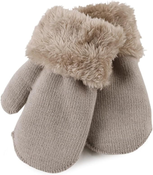 PESAAT Baby Girl Mittens Fleece Toddler Boy Mittens Warm Kids Winter Gloves Unisex Cold Weather Baby Gloves-BubblyBeeBaby