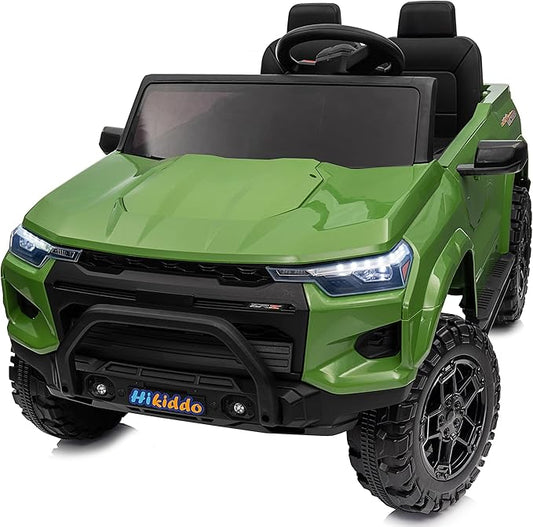 24V 10Ah Ride on Toy for Big Kids, 4WD 2 Seater Electric SUV Kids Car to Drive w/Remote Control, 4x200W Motors - Army Green-BubblyBeeBaby