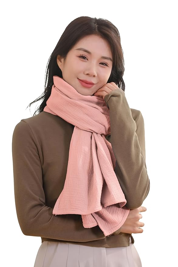 2-Pack Nursing Covers for Breastfeeding, 100% Organic Cotton Muslin Breastfeeding Cover, Multi-Use Nursing Scarf, Car Seat Canopy, Stroller Cover, Soft Breathable Baby Blanket Pink-BubblyBeeBaby