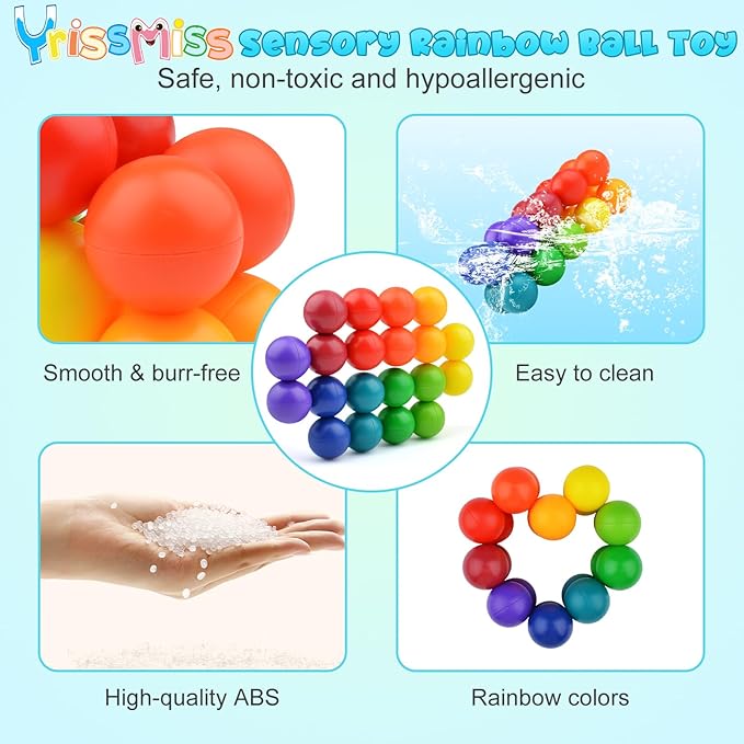 12PCS Autism Sensory Toys for Autistic Children,Quiet Fidget for Adults Kids, Stocking Stuffers for Boys,Autism for Toddlers 3-4,Travel for Ages 3-5 Gift(A)-BubblyBeeBaby