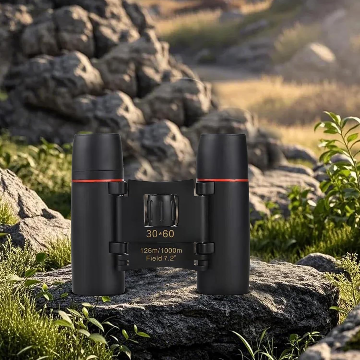 Binoculars for Adults Compact Mini Folding Waterproof Binoculars with High Power Portable for Bird Watching Cruising Hiking and Sports Events