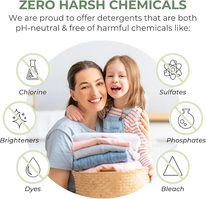 Heritage Park Silk & Wool Spring Magnolia Floral Scent, pH-Neutral Laundry Detergent - Enzymes-Free, Ultra Concentrated (4 fl oz Trial Size)-BubblyBeeBaby