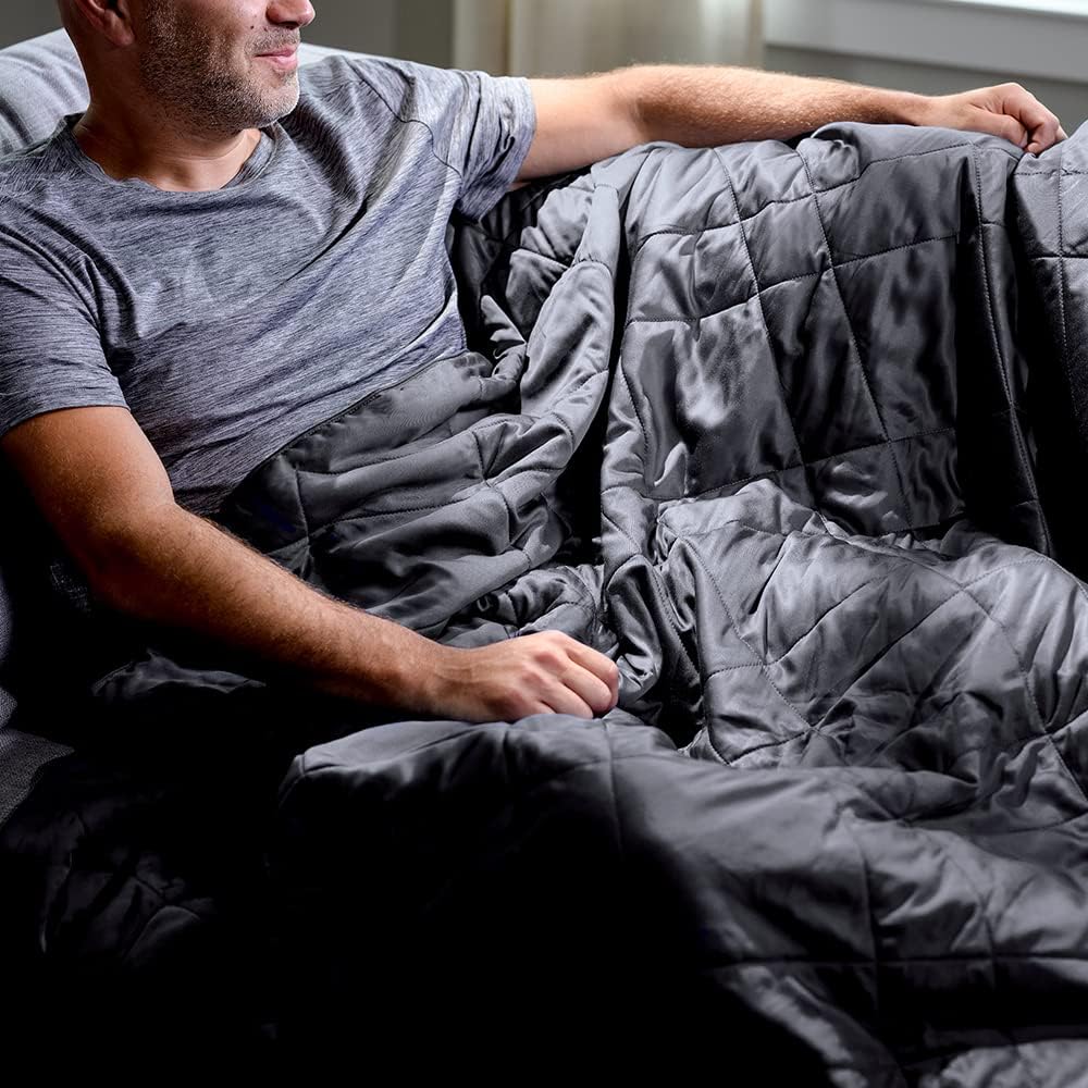 LUXOME Lightweight Blanket | 100% Rayon (Viscose) from Bamboo Fabric & Fill | Full/Queen - 86"x92" | Super Soft | Thermal-Regulating | Charcoal