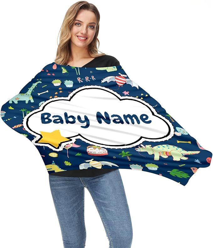 Baby Car Seat Stroller Cover Nursing Cover New Mom Breastfeeding Scarf Soft Stretchy Infant Carrier Cover Car Canopy Coverage-BubblyBeeBaby