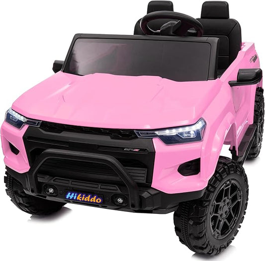24V 10Ah Ride on Toy for Big Kids, 4WD 2 Seater Electric SUV Kids Car to Drive w/Remote Control, 4x200W Motors - Pink-BubblyBeeBaby