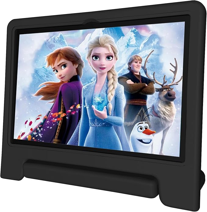 JREN Tablet for Kids｜10 Inch Kids Tablet Android 14｜Octa-core｜64GB｜WiFi ｜Bluetooth｜Parental Control｜Children Content｜Children Toddler Black-BubblyBeeBaby