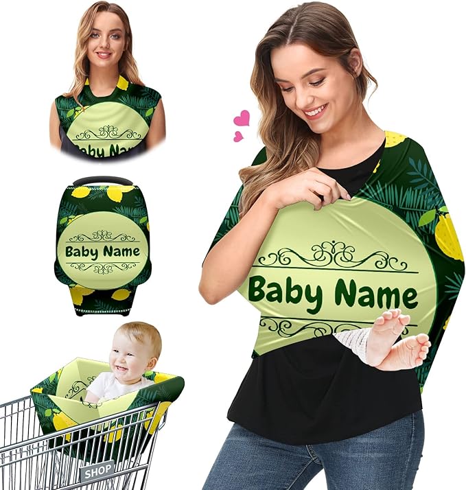 Baby Car Seat Stroller Cover Nursing Cover New Mom Breastfeeding Scarf Soft Stretchy Infant Carrier Cover Car Canopy Coverage-BubblyBeeBaby
