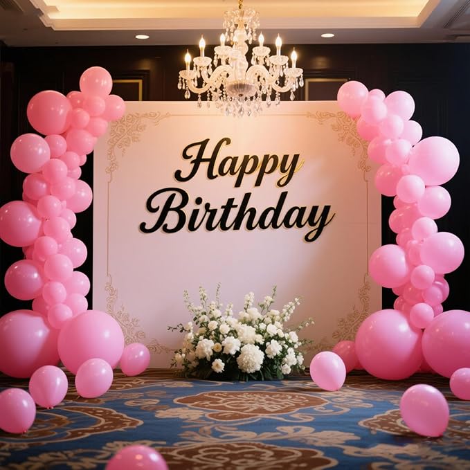 140pcs Pink Round Balloons Different Sizes 18 12 10 5 Inch Latex Balloons for Arch Decoration Party Balloon Kit for Graduation Birthday Party Wedding Balloon Baby Shower Decoration-BubblyBeeBaby