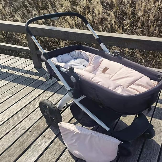 Length Ajustable Waterproof Stroller Winter Cover for All Stroller, XL,Good for Infant to Y5 pre-School Kids-BubblyBeeBaby