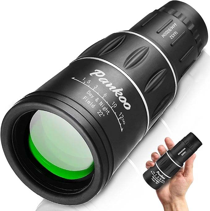 16X52 Monocular Telescope High Powered for Adults, 2023 Power Prism Compact Monoculars for Adults,HD Monocular Scope for Gifts, Outdoor Activity,Bird Watching,Hiking,Concert,Travelling-BubblyBeeBaby