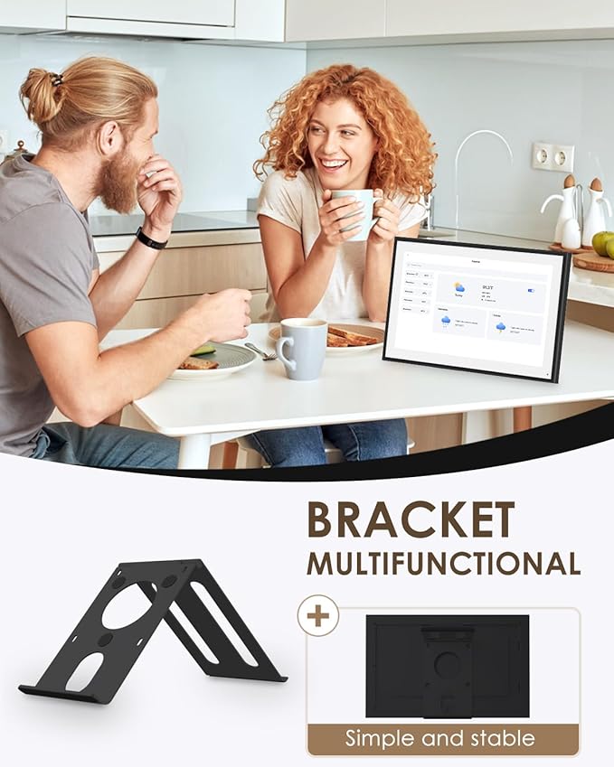 21.5 Inch Digital Calendar, WiFi Smart Electronic Calendar & Chore Chart, 1920 * 1080 IPS Touch Screen HD Display for Family Schedules, Streamline Household Organization, Wall Mount Included-BubblyBeeBaby