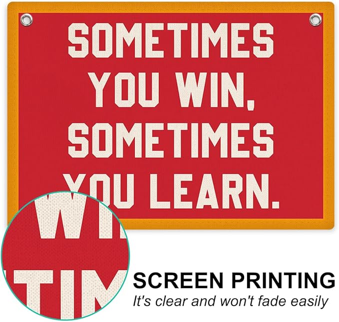 Inspirational Banner, Motivational Wall Decor, Positive Affirmations Wall Hanging, Vintage Banner Flag, Wall Flag Home Living Room Classroom Office Decor, Banner for Room-BubblyBeeBaby