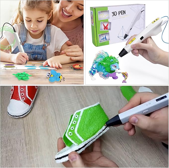 18 Colors 3D Pen Filament Refills Compatible with SCRIB3D MYNT3D PIKA3D 3D Pen for Kids Per Color 10Feet 1.75mm PLA 3D Printing Pen Filament Refills, NOT FIT 3Doodler Start Pen-BubblyBeeBaby