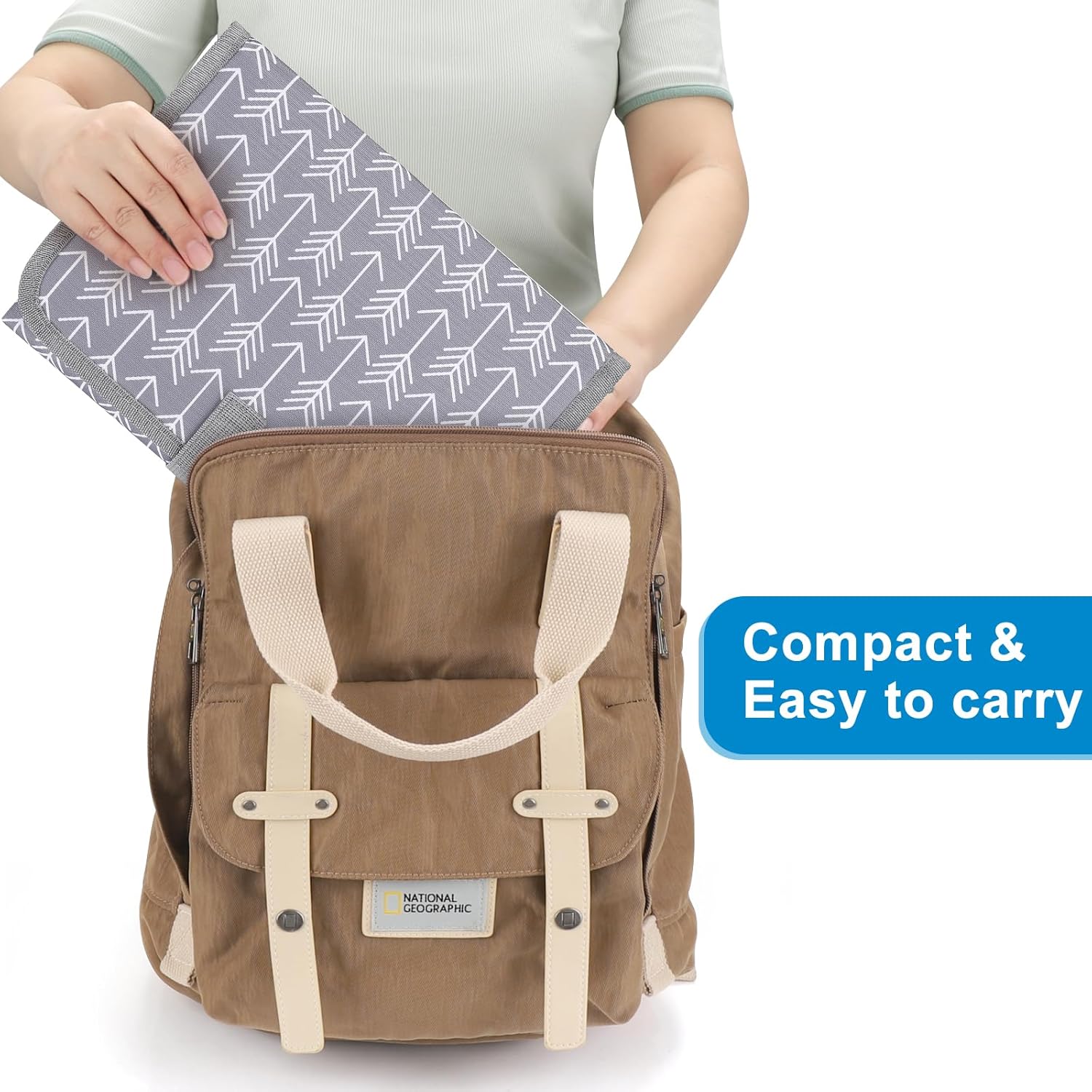 Accmor Portable Diaper Changing Pad, Waterproof Baby Changing Mat, Foldable Travel Diaper Changing Pads for Baby