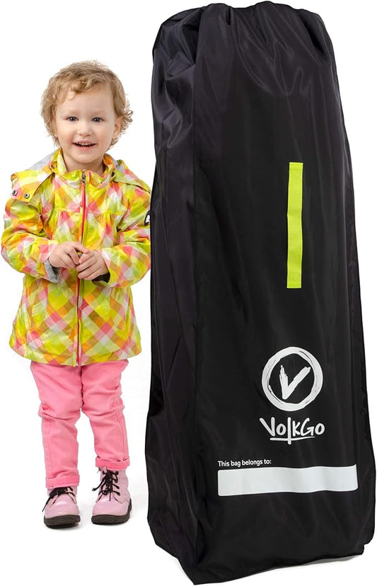 V VOLKGO Stroller Bag for Airplane, Large Cover for Airtravel, Jogger & Umbrella Stroller Cover for Travel - Fits Most Sizes, Gate Check Bag, Heavy Duty Durable Infant carrier covers for Air Travel-BubblyBeeBaby