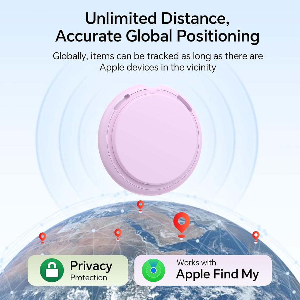 Air 4 Pack tags Tracker [Apple MFi Certified] Pair with Apple Find My(iOS Only) Smart Bluetooth Key Tracking Tags Item Finders Waterproof Worldwide Located Devices for Pet Wallet Backpack Dogs Luggage