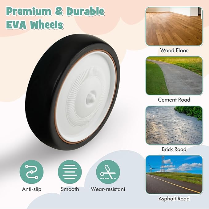 HONEY JOY Ride On Push Car, Outdoor Toddler Riding Toys w/Steering Wheel, Horn & Storage, Foot-to-Floor Sliding Car, No Batteries, Retro Baby Ride On Toys for Boys and Girls (Green)-BubblyBeeBaby