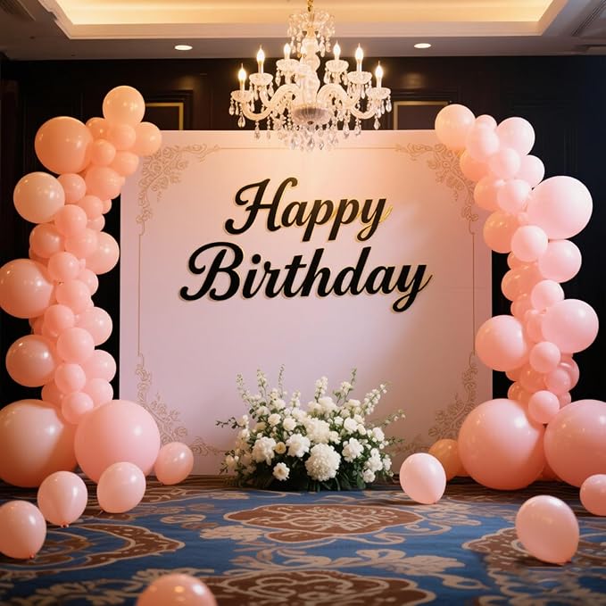 140pcs Pastel Pink Round Balloons Different Sizes 18 12 10 5 Inch Latex Balloons for Arch Decoration Party Balloon Kit for Graduation Birthday Party Wedding Balloon Baby Shower Decoration-BubblyBeeBaby