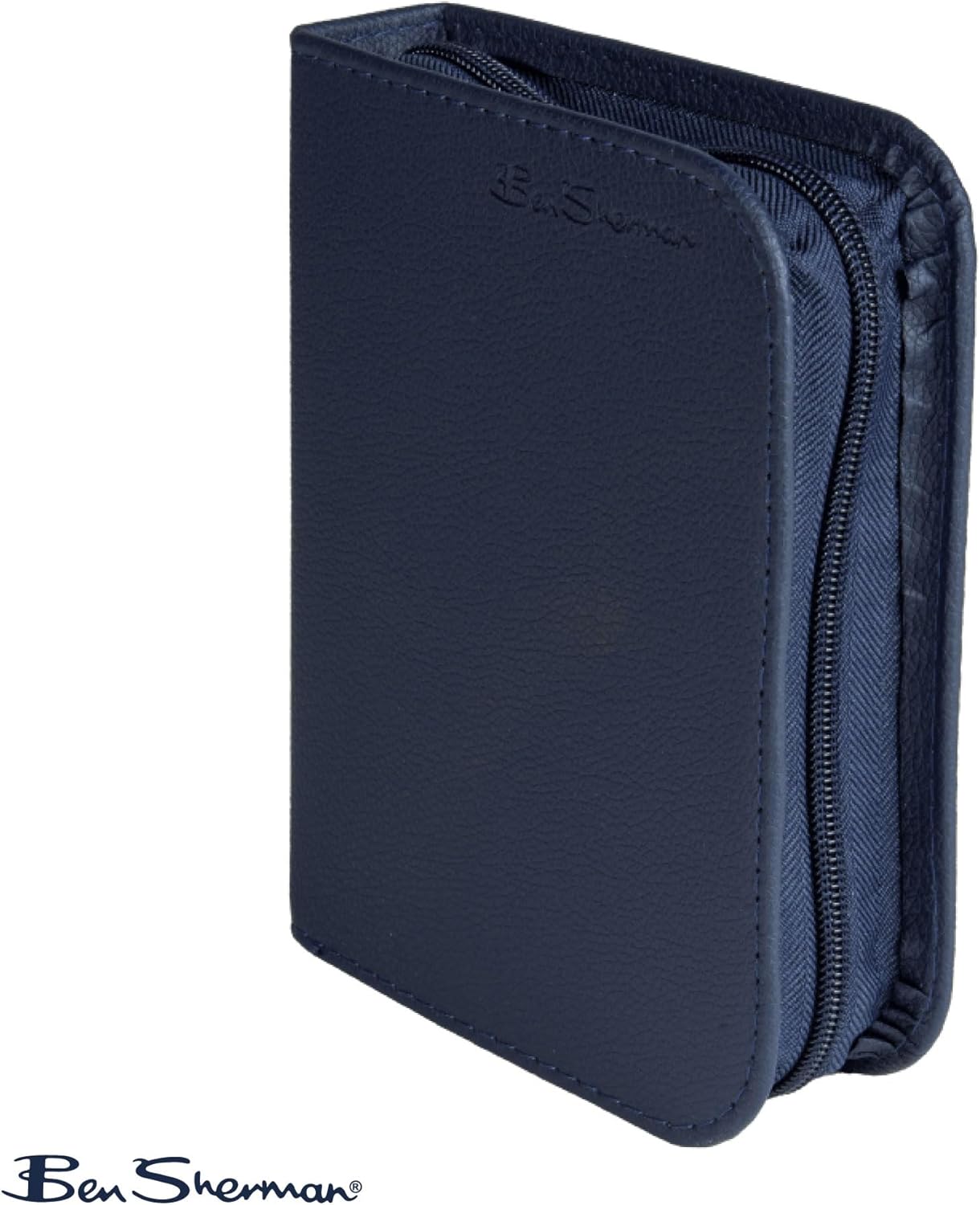 Ben Sherman Nail Clipper Set for Men, 10 Pcs Deluxe Grooming Kit for Men - Includes Nail Clippers, Nose Hair Trimmer, Tooth Brush, Scissors and More. Men's Grooming Kit