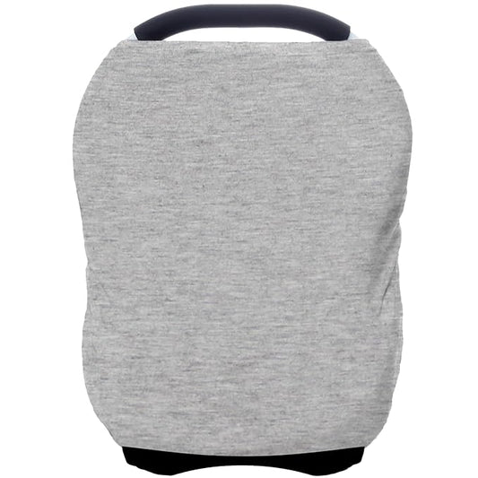 Car Seat Covers Baby - Multi-use Cover Carseat Canopy, Breathable Breastfeeding Cover, Car Seat Covers for Bbies, Boys & Girls Shower Gifts (Knit Grey)-BubblyBeeBaby
