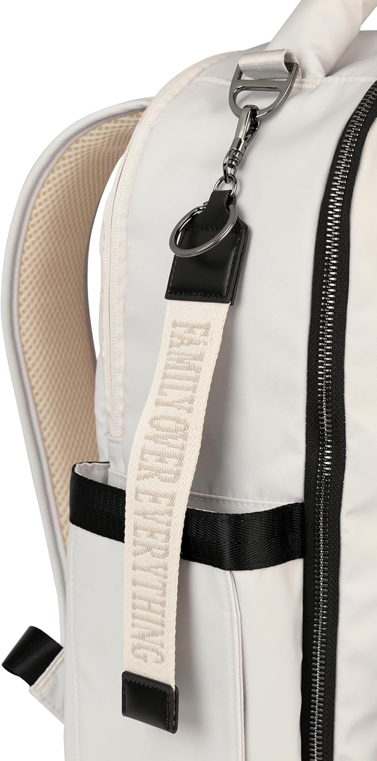 JuJuBe x Witney Carson - New Classic Diaper Bag Backpack with Portable Changing Pad, Stroller Straps, Large Travel Backpack, Carrying Baby Bottles, Wipes, Diapers, Cloud, Mothers Day Gift