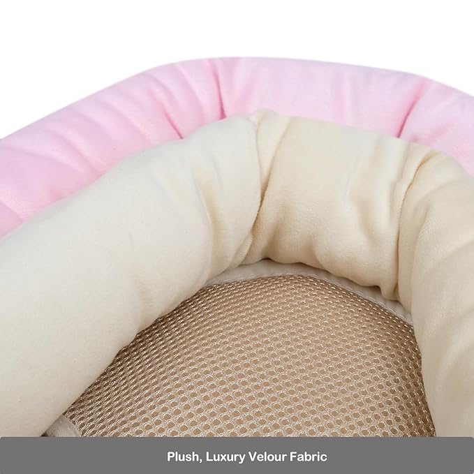 COOLBEBE Upgraded 3-in-1 Babybody Support for Newborn Infant Toddler - Extra Soft Car Seat Insert Cushion Pad, Perfect for Carseats, Strollers, Swings, Pink-BubblyBeeBaby