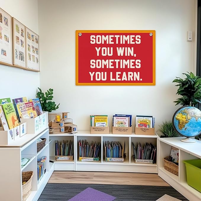 Inspirational Banner, Motivational Wall Decor, Positive Affirmations Wall Hanging, Vintage Banner Flag, Wall Flag Home Living Room Classroom Office Decor, Banner for Room-BubblyBeeBaby