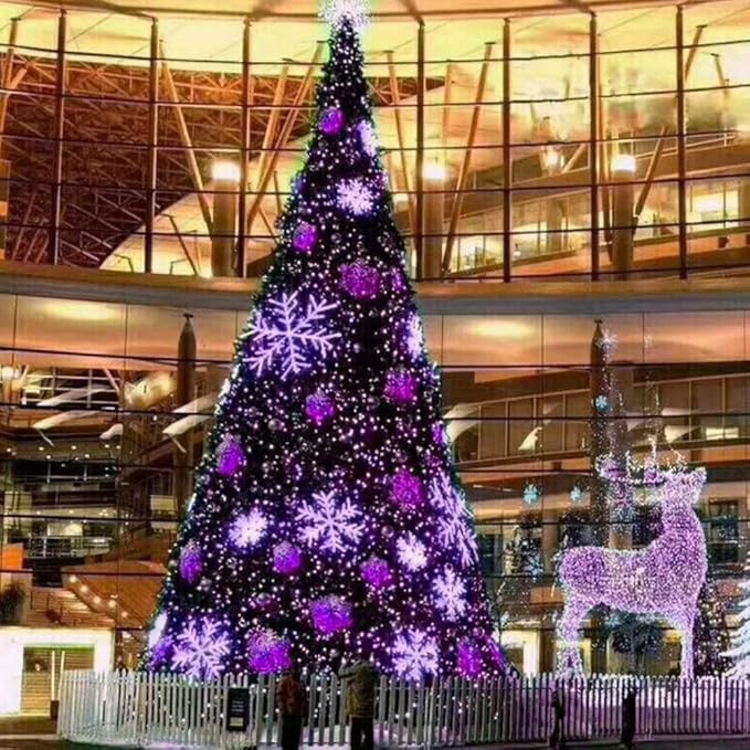 HOME LIGHTING 66ft Halloween Decorative Mini Lights, 200 LED Green Wire Fairy Starry String Lights Plug in, 8 Lighting Modes, for Indoor Outdoor Xmas Tree Wedding Party Decoration (Purple)-BubblyBeeBaby