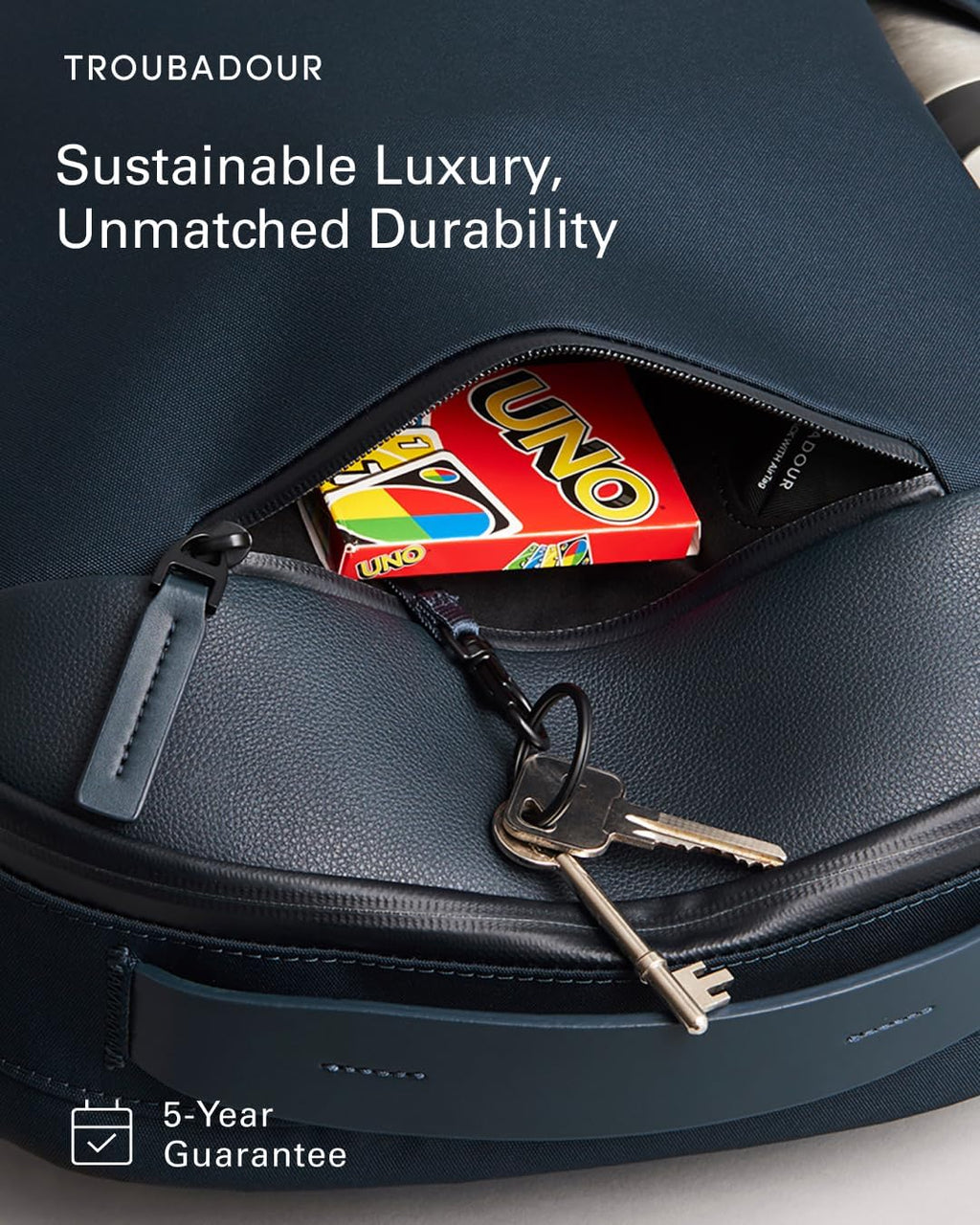 Troubadour Apex Backpack 3.0-25L Premium Laptop Backpack - Ergonomic & Water Resistant - Designed for Work and Travel - Navy