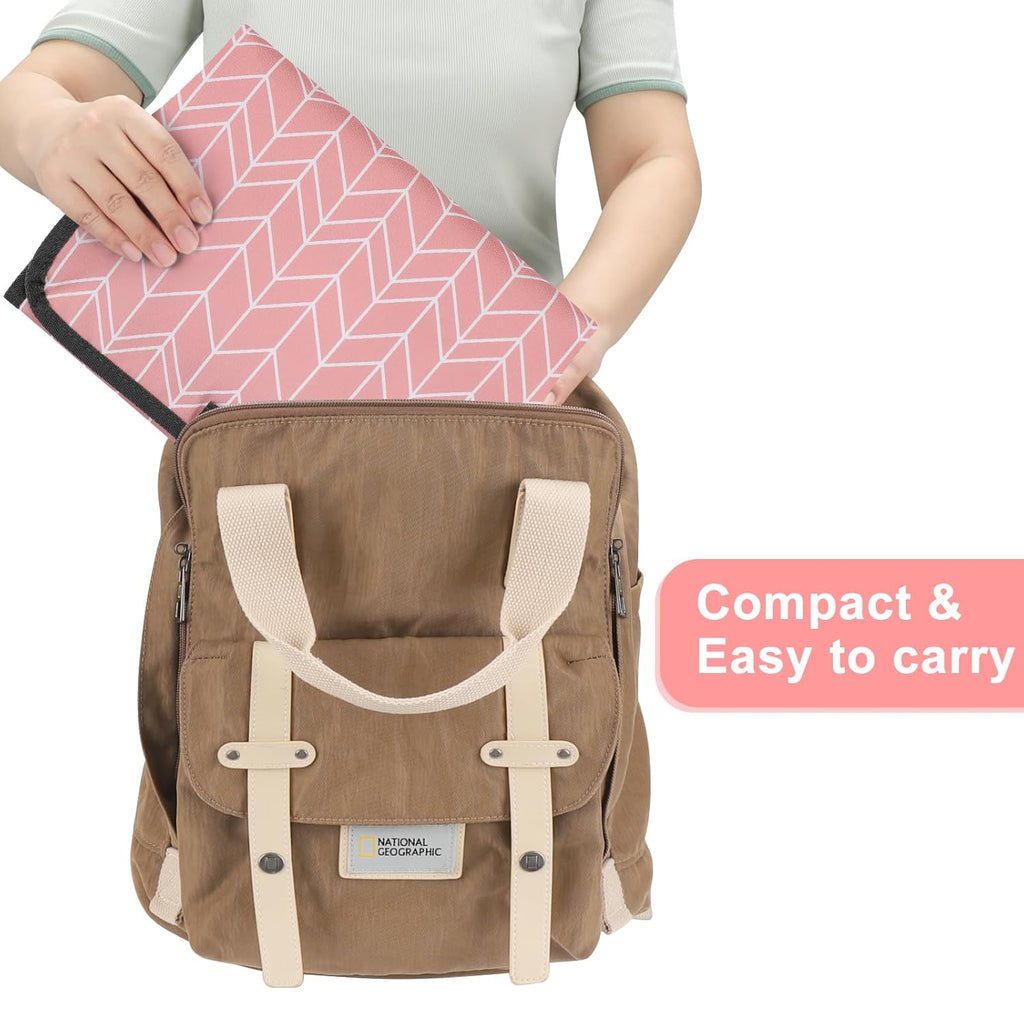 Accmor Portable Diaper Changing Pad, Waterproof Baby Changing Mat, Foldable Travel Diaper Changing Pads for Baby, Baby Essentials Shower Registry Gifts