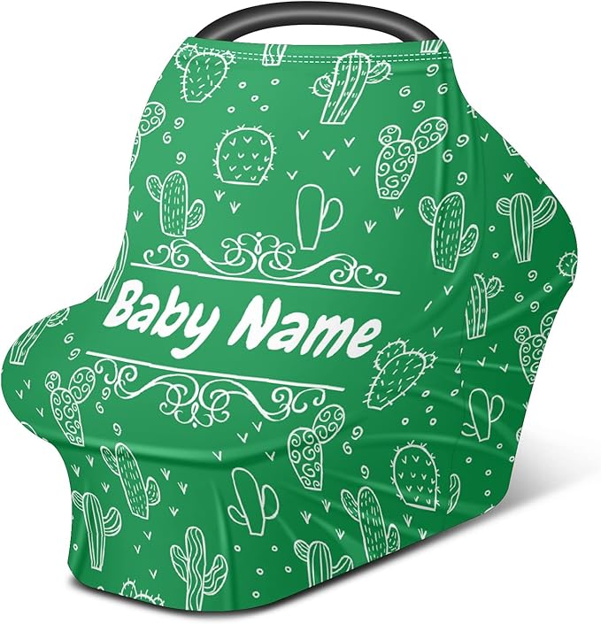 Baby Car Seat Stroller Cover Nursing Cover New Mom Breastfeeding Scarf Soft Stretchy Infant Carrier Cover Car Canopy Coverage-BubblyBeeBaby