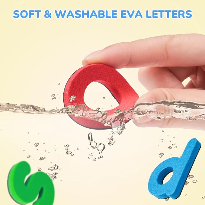 JoyCat Classroom Magnetic Letters Kit 248 Pcs with Double-Side 3D Foldable Magnetic Board - Foam Alphabet Letters&Numbers for Kids Spelling and Learning, Letter Board Tabletop Easel-BubblyBeeBaby