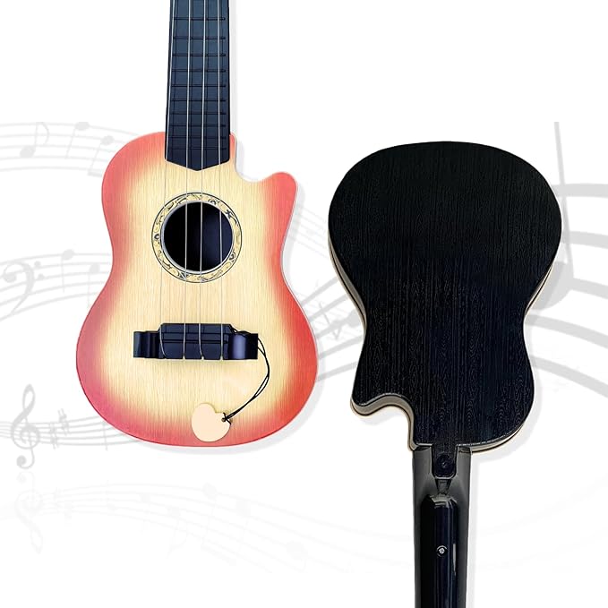 17inch Mini Guitar Toy, 4 Strings Guitar for Kids Musical Instrument Toys for Toddler Kids/Boys/Girls/Beginner.-BubblyBeeBaby