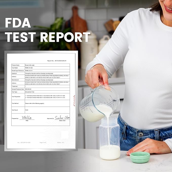 22oz Breast Milk Cooler for Work and Travel, 24 Hours All-Day Cooling, Large Capacity Portable Breastmilk Chiller with 2pcs Breastmilk Storage Bottle, Baby Feeding Essentials-BubblyBeeBaby