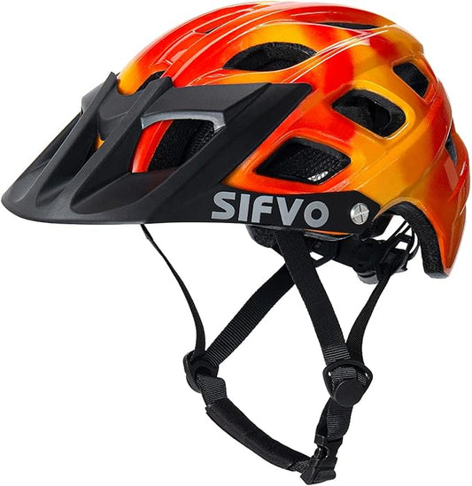 Kids Bike Helmet, SIFVO Kids Helmet 8+ Boys and Girls Bike Helmet with Cool Visor, Bike Helmets for Kids, Youth Bike Helmet Kids Mountain Bike Helmet Lightweight and Sturdy【55-58cm】-BubblyBeeBaby