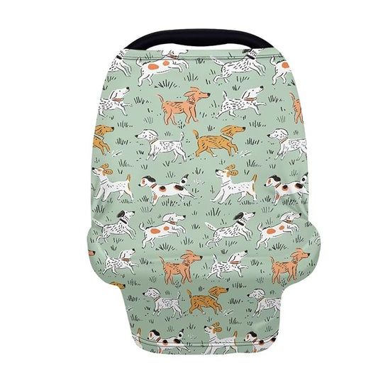 Binienty Cartoon Puppy Design Baby Stuff Car Seat Covers Womens Multi-use Cover Carseat Canopy, Elastic Lounger Canopy - Newborn Essentials, Nursing Top-BubblyBeeBaby