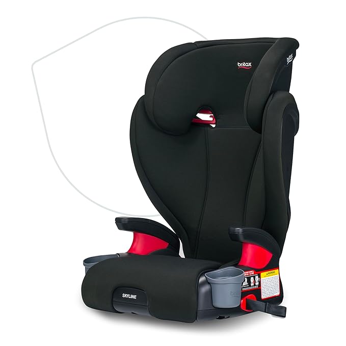 Britax Skyline 2-Stage Belt-Positioning Booster Car Seat, Dusk - Highback and Backless Seat-BubblyBeeBaby