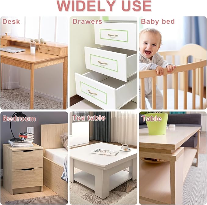 100% Silicone Corner Protectors,Corner Protector Baby Proofing, Soft Edge Protector,Furniture Corner Guard & Edge Safety Bumpers with Strong Adhesive for Furniture&Sharp Corners-BubblyBeeBaby