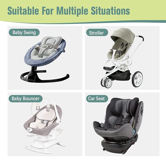 KAKIBLIN Baby Travel Pillow,Neck Pillows for Car Seat,Upgraded Baby Head Pillow,Toddler Head and Neck Support Pillow for Car Seat, Pushchair,Travel (Circle)-BubblyBeeBaby