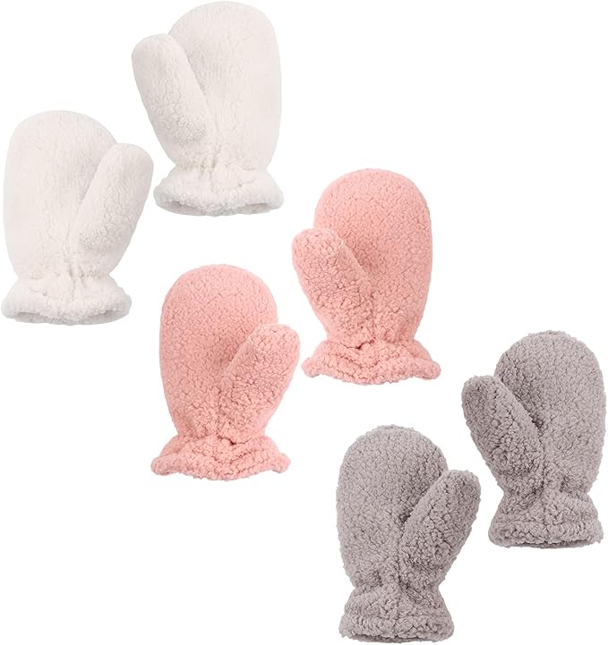 Zsedrut Baby Boys Winter Glove Warm Toddler Infant Girls Mittens Fleece Lined Gloves 1-7 Years-BubblyBeeBaby
