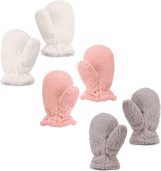 Zsedrut Baby Boys Winter Glove Warm Toddler Infant Girls Mittens Fleece Lined Gloves 1-7 Years-BubblyBeeBaby