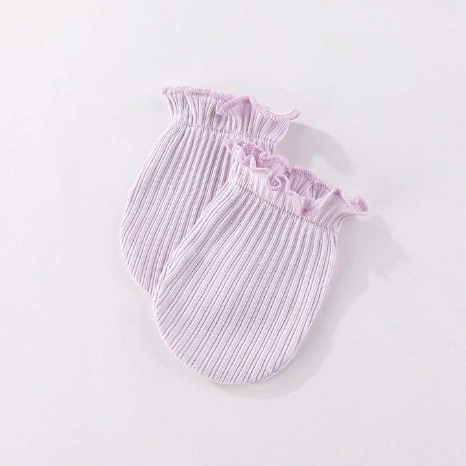 5 Pairs Baby Not Scratch Mittens 0-6 Months New Born Boy Girl Gloves Cute Infant Accessories-BubblyBeeBaby