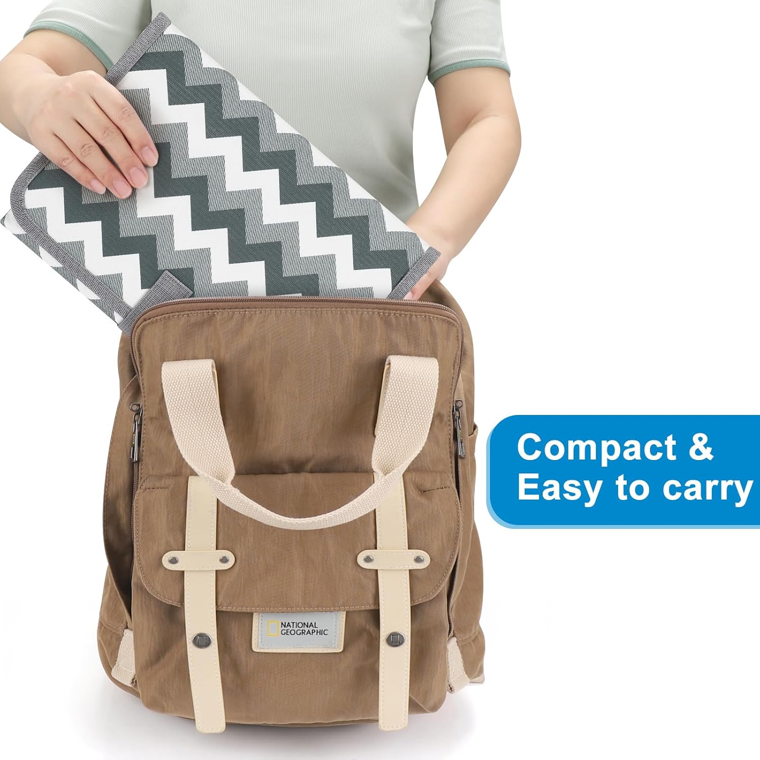 Accmor Portable Diaper Changing Pad, Waterproof Baby Changing Mat, Foldable Travel Diaper Changing Pads for Baby