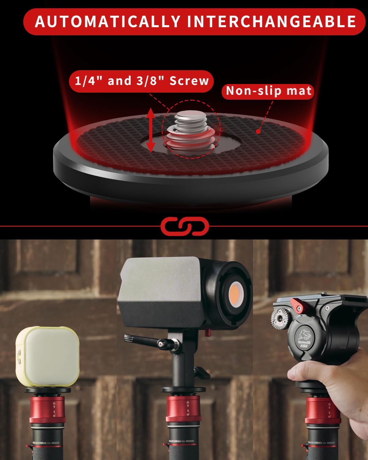 IFOOTAGE Monopod for Camera Cobra 3 A180T, Quick Adjust Monopod with Feet,Height to 71"/180cm,Walking Stick,CB3 Base Tripod,for Camera Photography,Travel,Payload up to 17.64 lbs/8 KG